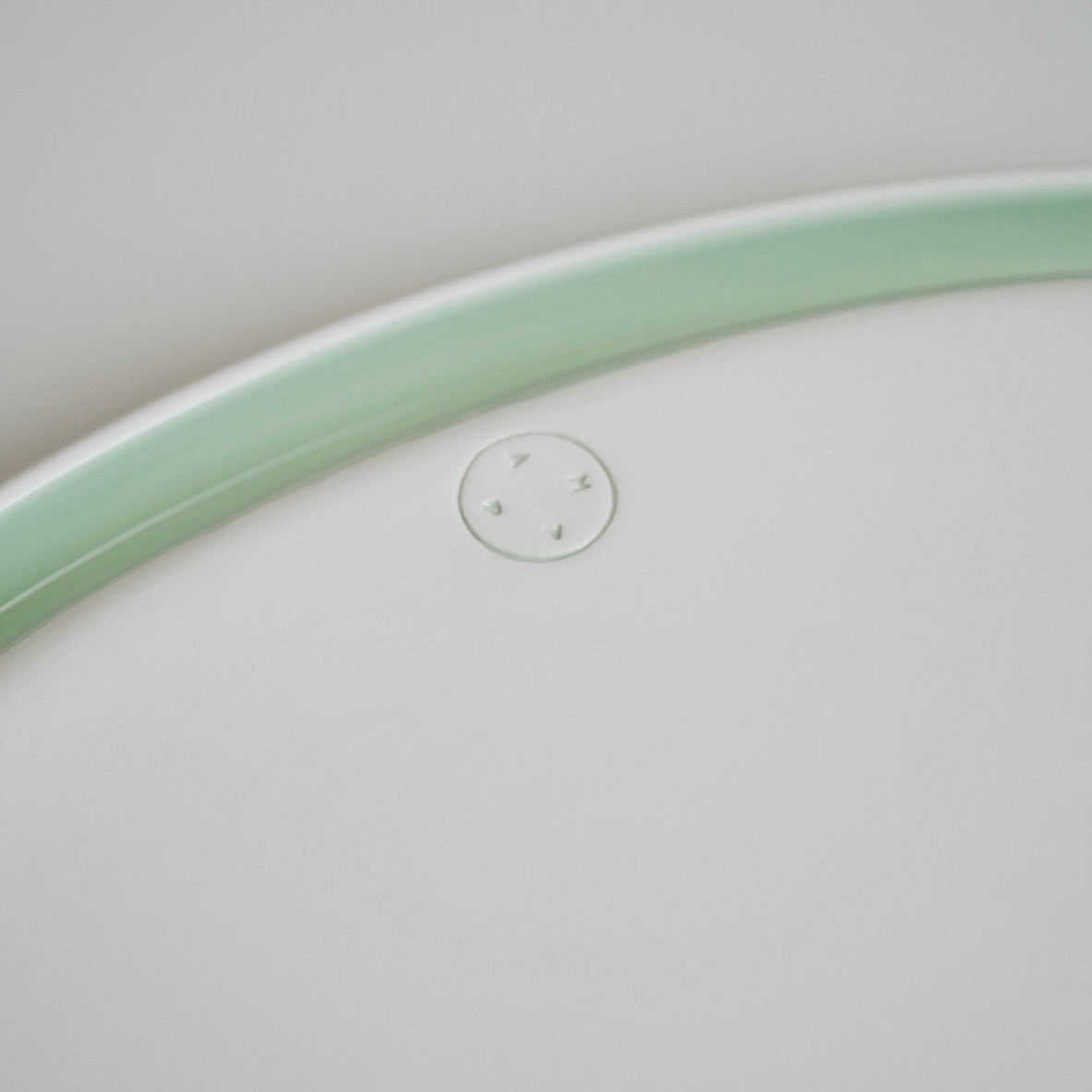 Oval Ring Plate - Mint/Lime