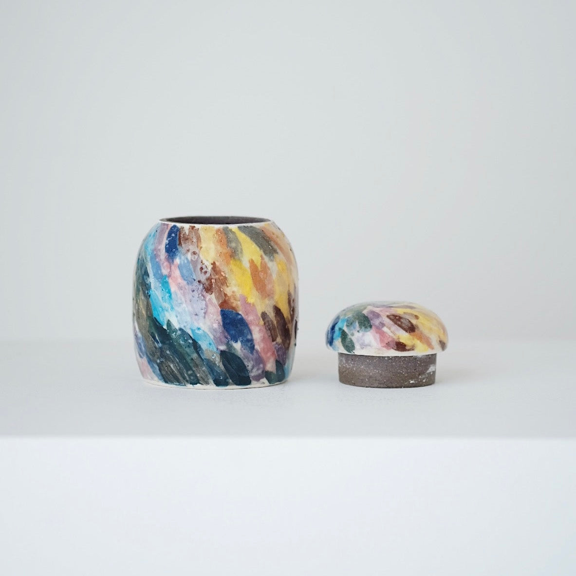 Buncheong Ceramic Tea Canister