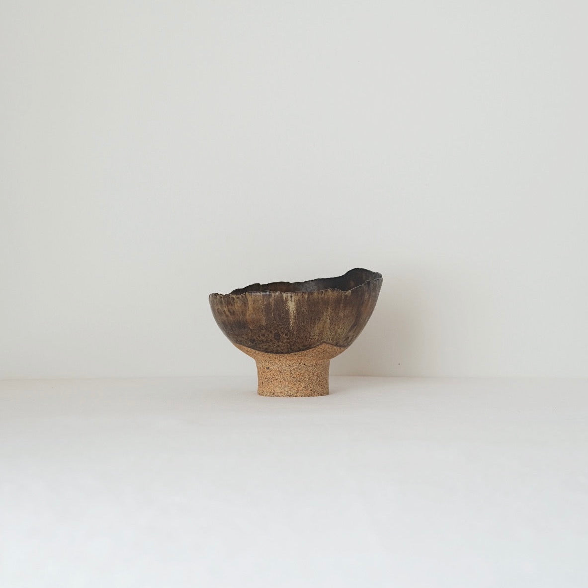 Hand Pinched Footed Bowl I