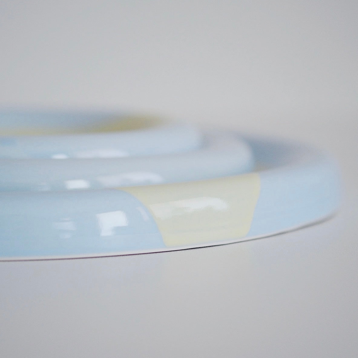 Ring Plate - Sky/Yellow