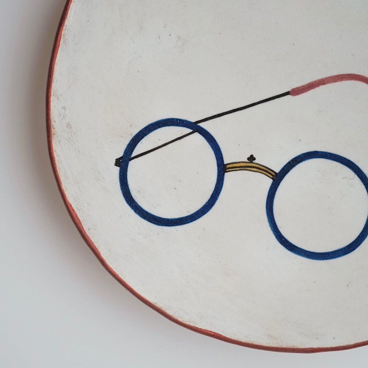 Buncheong Large Plate - Glasses