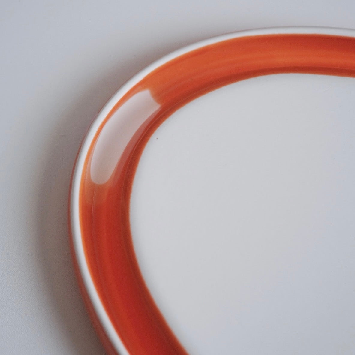 Oval Ring Plate - Orange/Pink