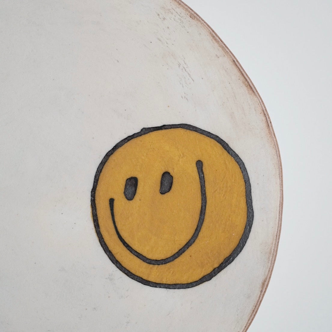 Buncheong Large Plate - Smile