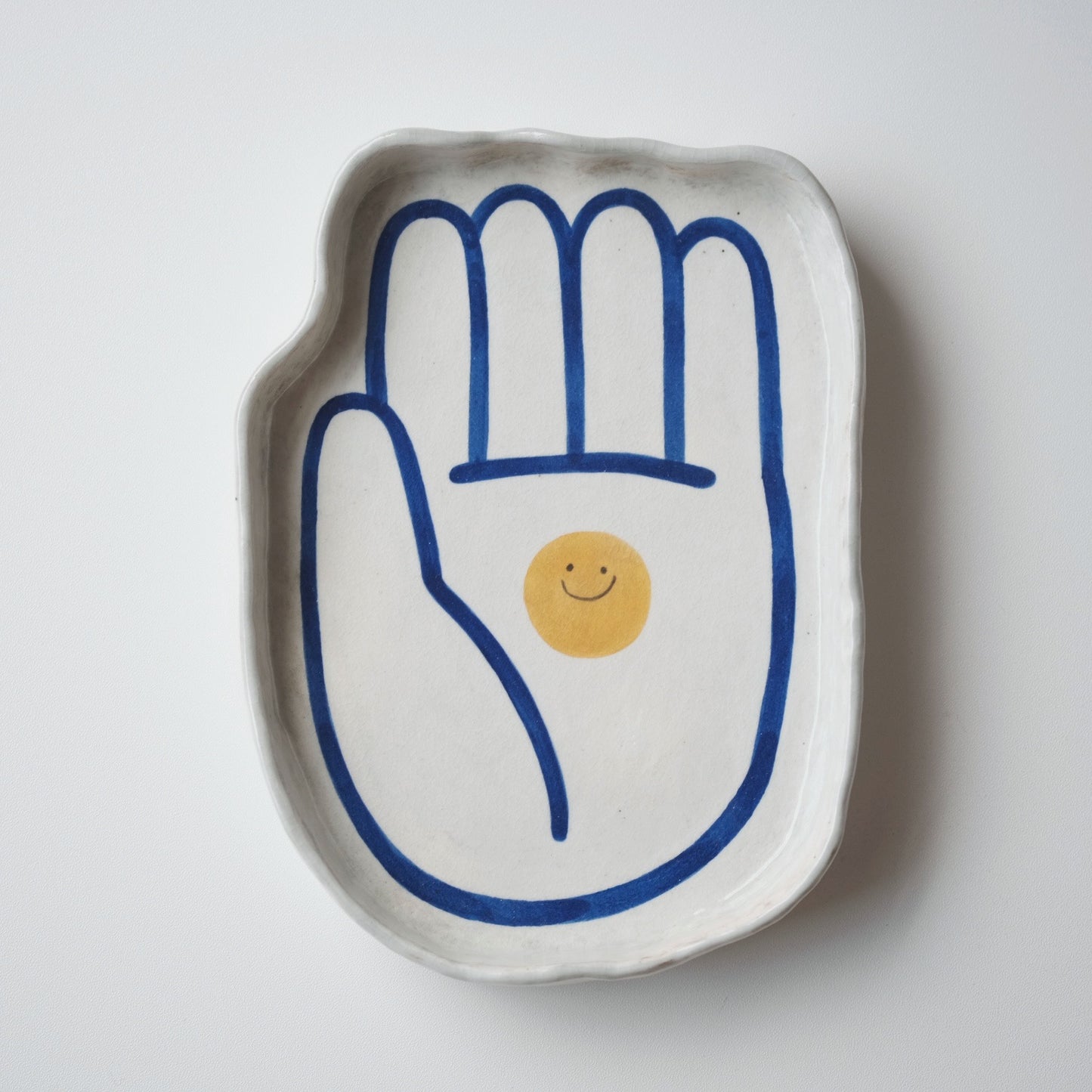 Buncheong Hand Plate