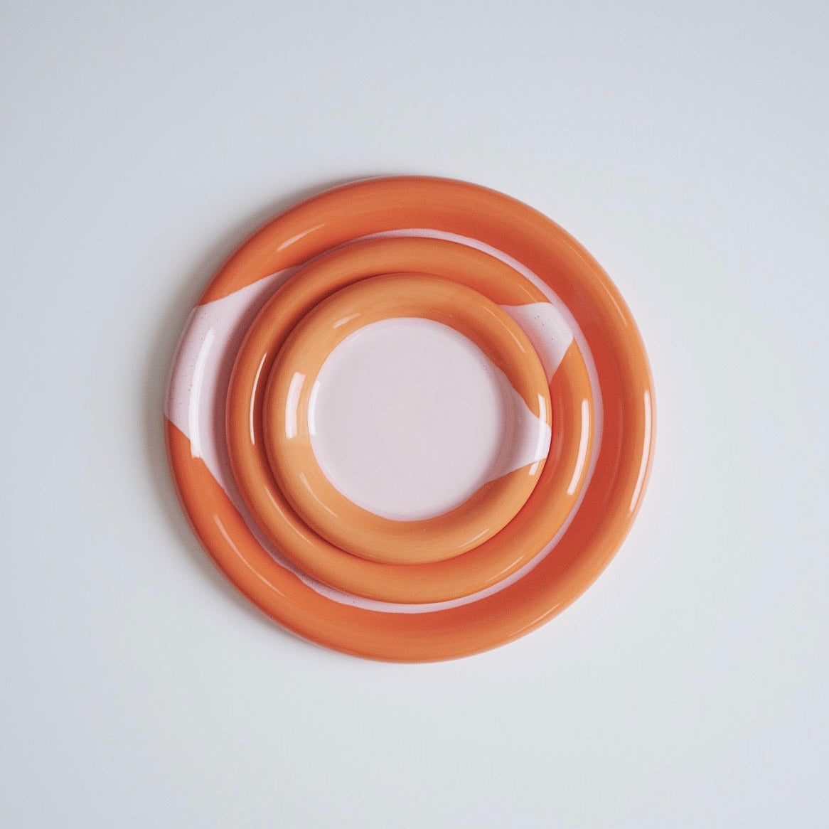 Ring Plate - Orange/Pink