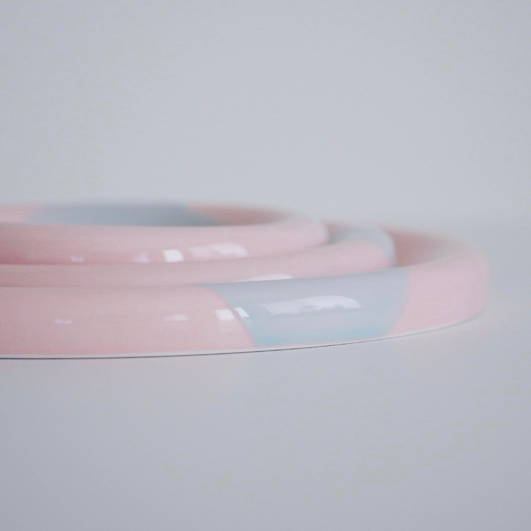 Ring Plate - Pink/Sky