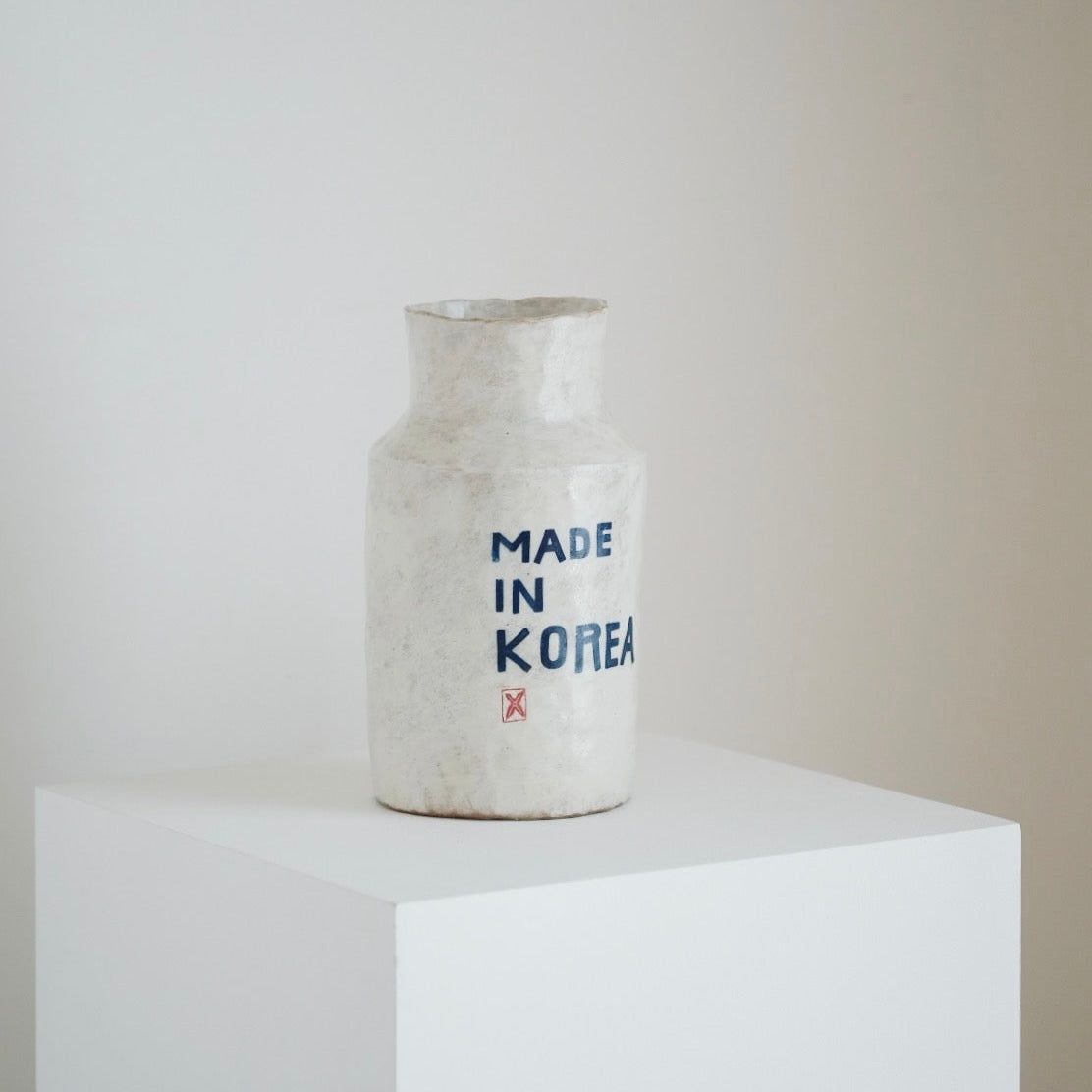 Buncheong Made in Korea Vase