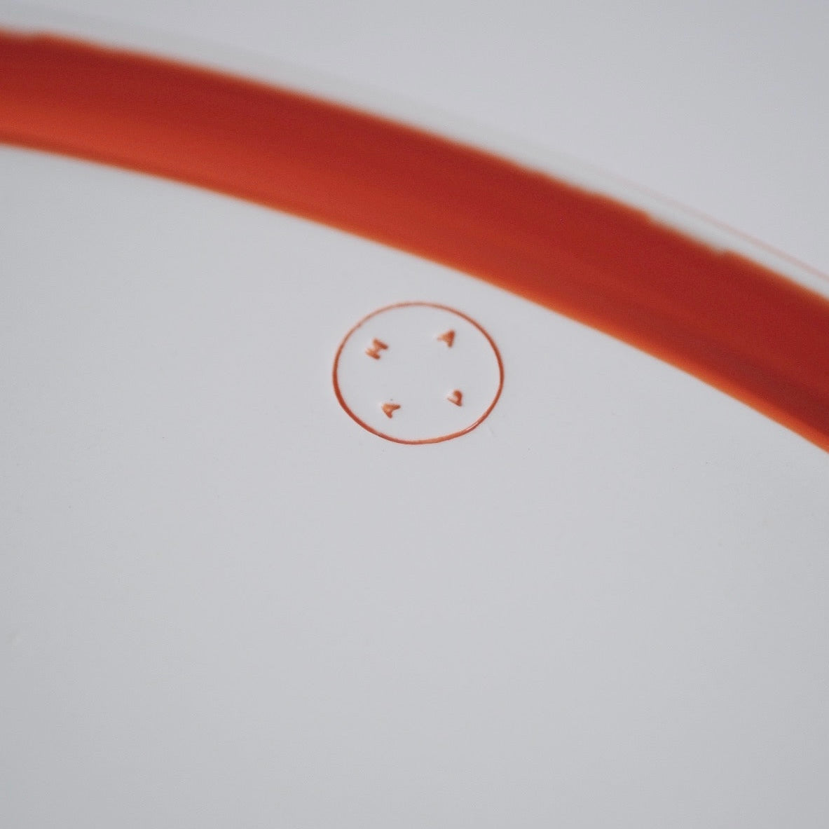 Oval Ring Plate - Orange/Pink