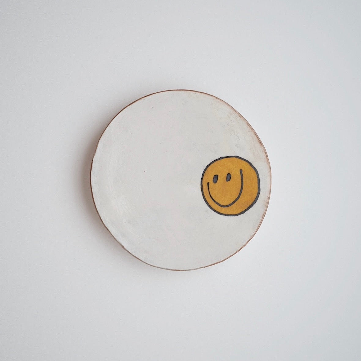 Buncheong Large Plate - Smile