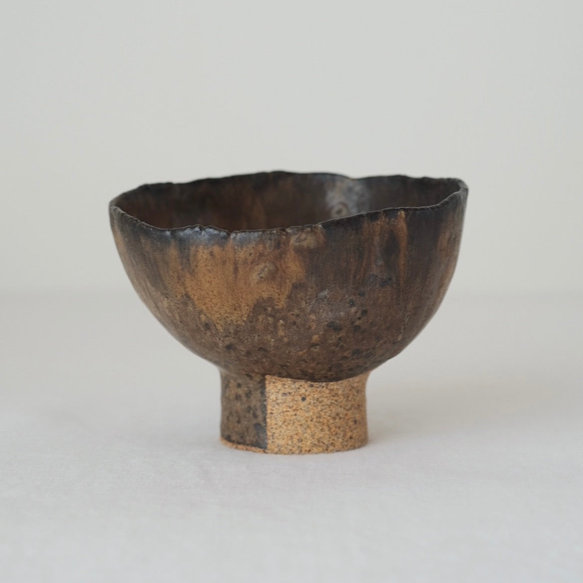 Hand Pinched Footed Bowl II