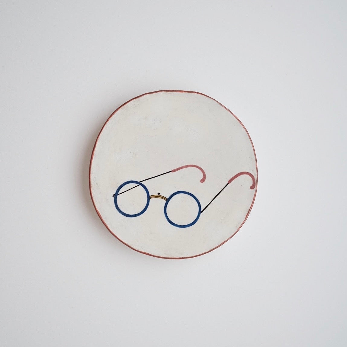 Buncheong Large Plate - Glasses