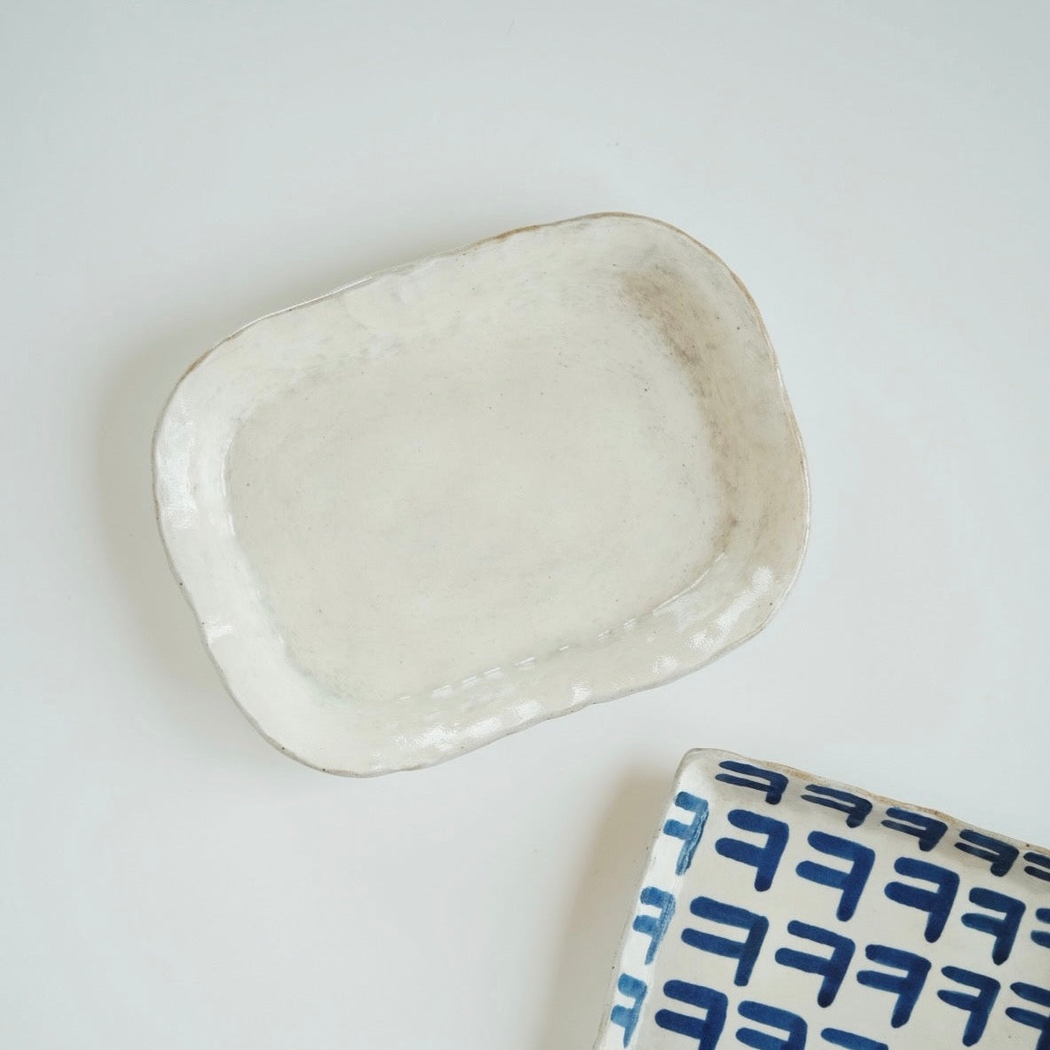 Buncheong Rectangular Plate