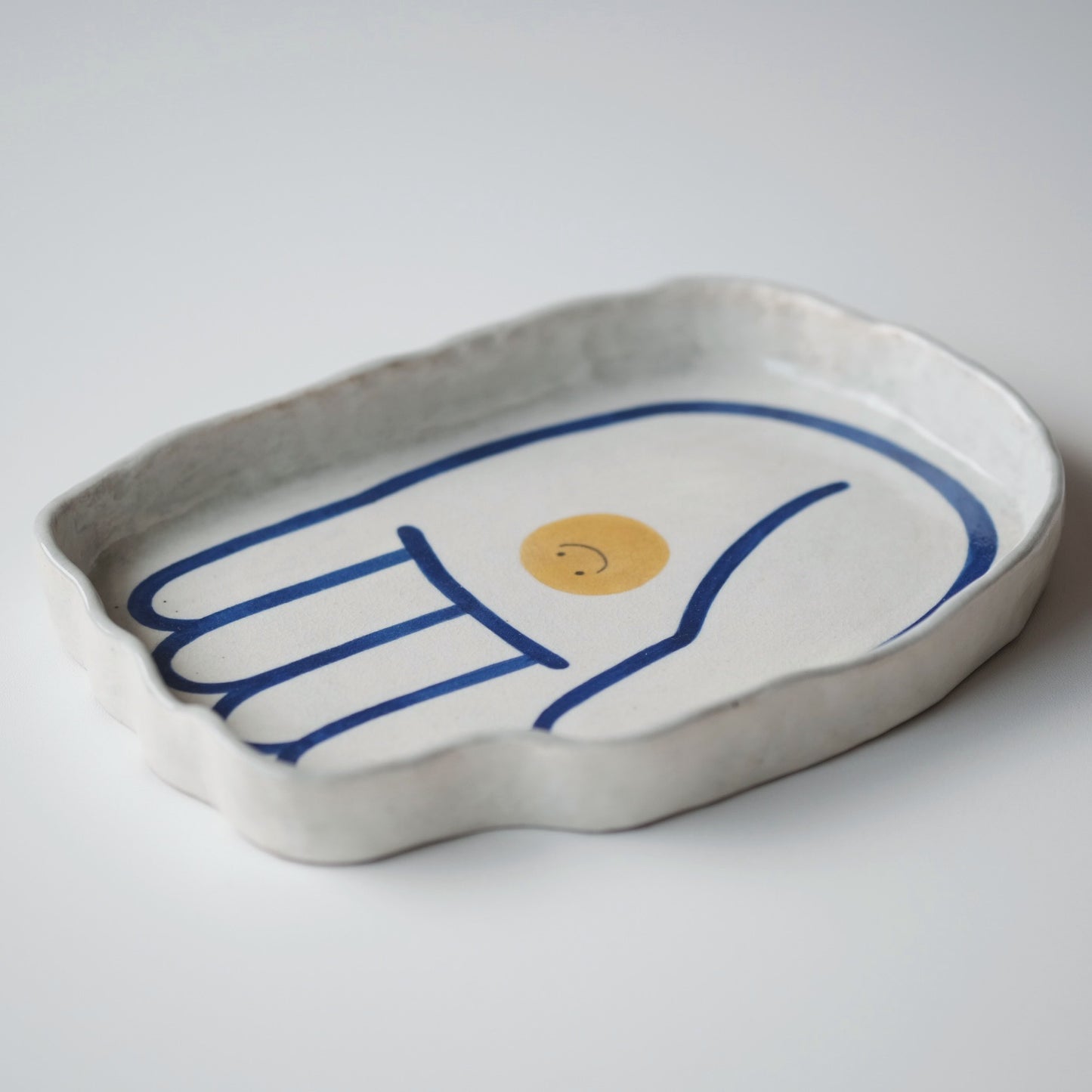Buncheong Hand Plate