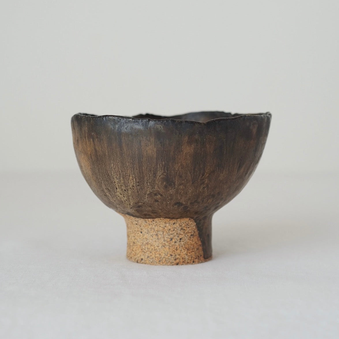 Hand Pinched Footed Bowl II