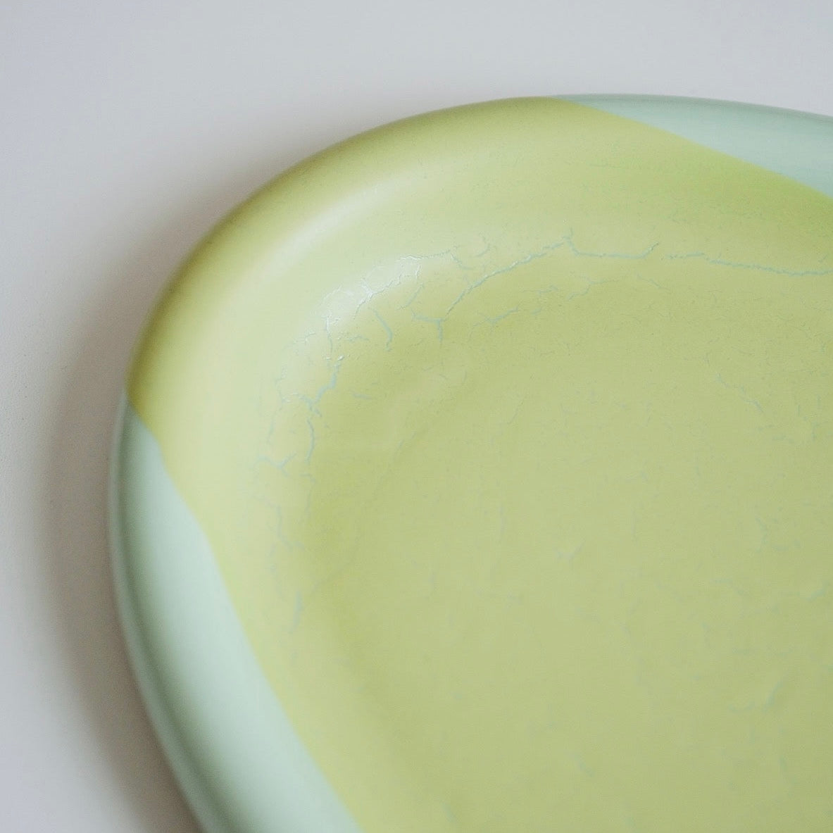 Oval Ring Plate - Mint/Lime