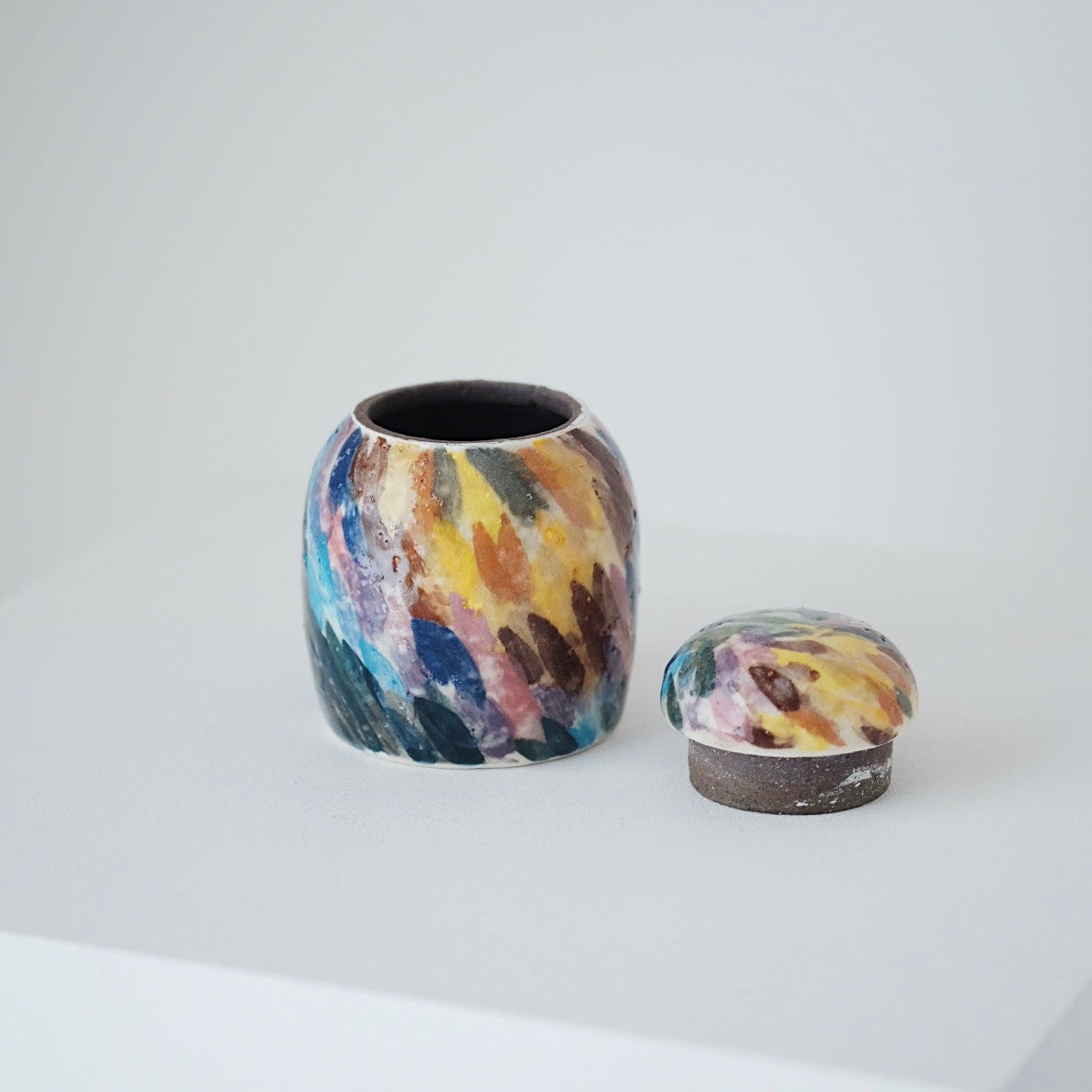 Buncheong Ceramic Tea Canister