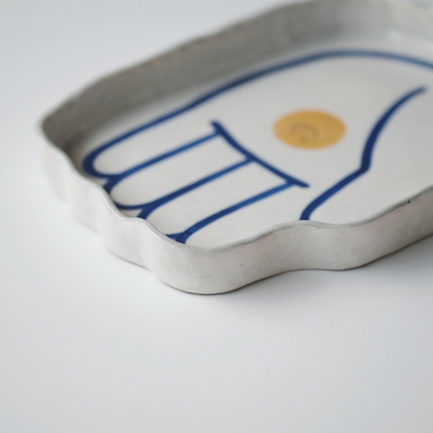Buncheong Hand Plate