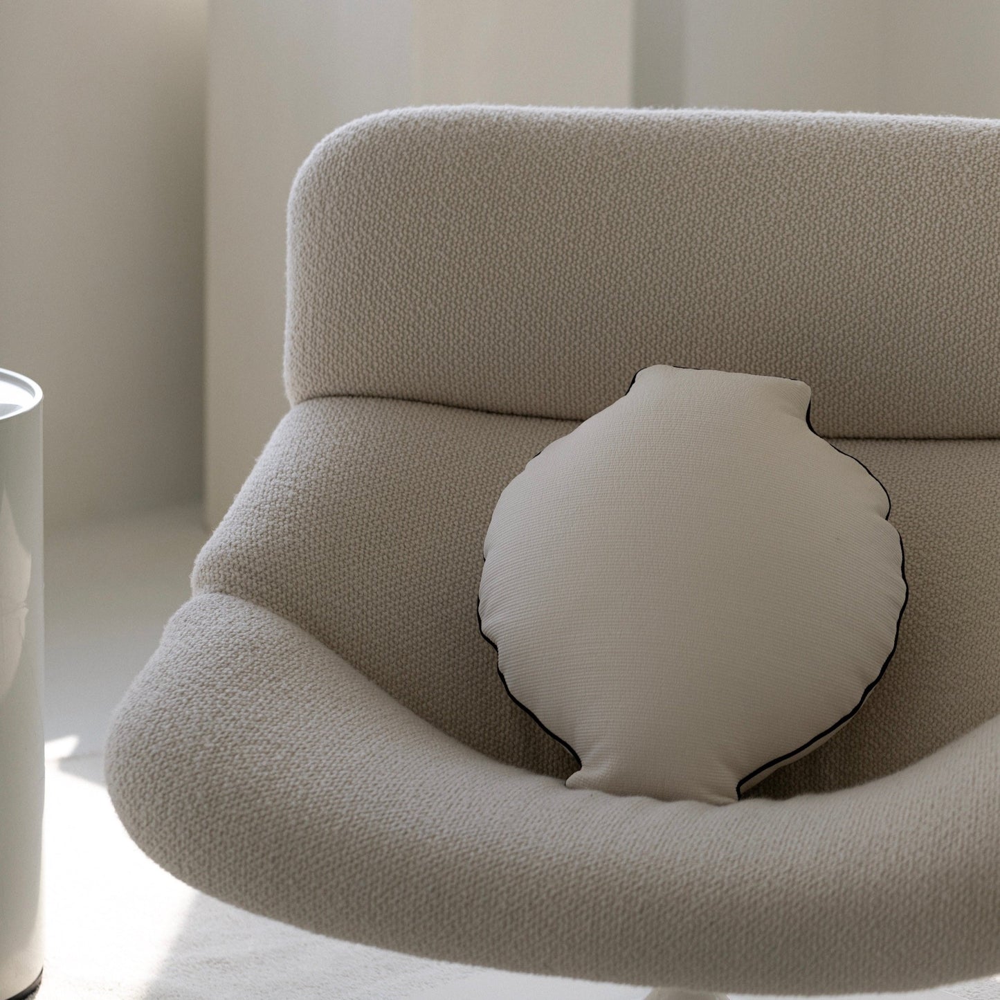 Moon Jar Throw Pillow - Off White