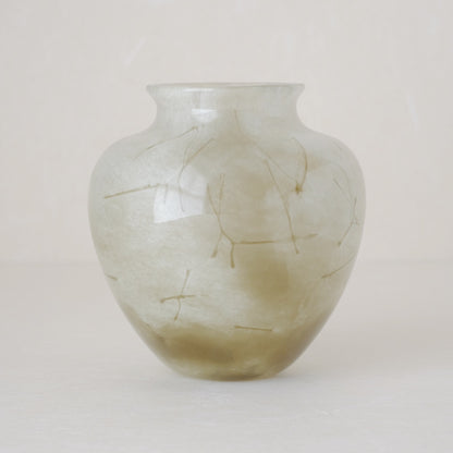Medium Hanji Glass Vase - Smoke