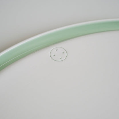 Oval Ring Plate - Mint/Lime