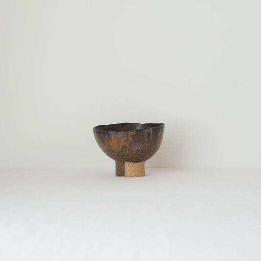 Hand Pinched Footed Bowl II