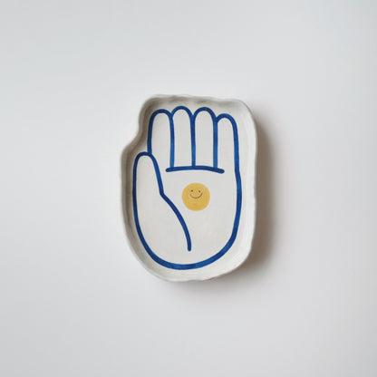 Buncheong Hand Plate