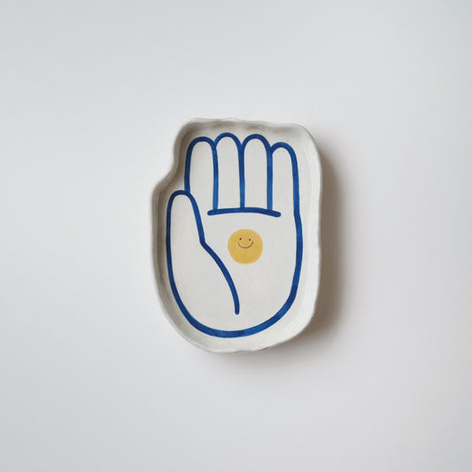 Buncheong Hand Plate