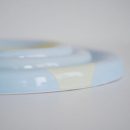 Ring Plate - Sky/Yellow