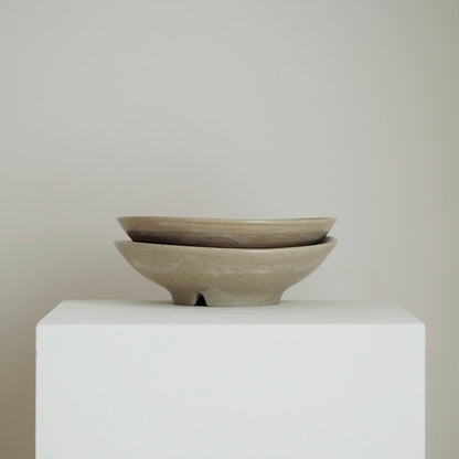 Shallow Bowl with Abstract Painting