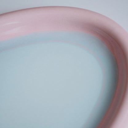 Oval Ring Plate - Pink/Sky
