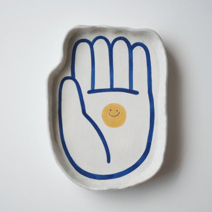 Buncheong Hand Plate