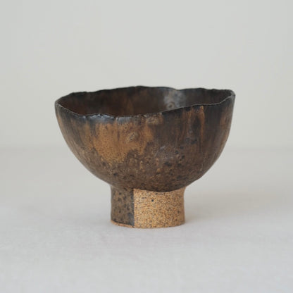Hand Pinched Footed Bowl II