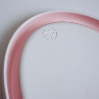 Oval Ring Plate - Pink/Sky