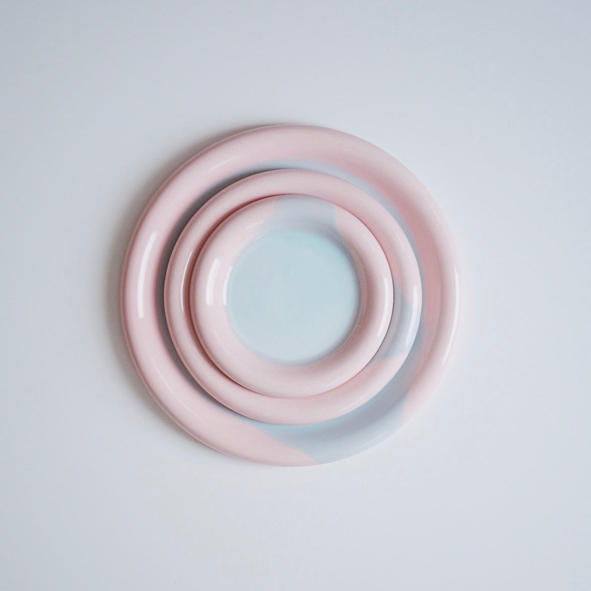 Ring Plate - Pink/Sky