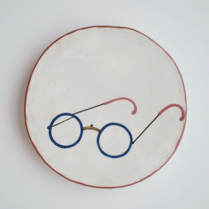 Buncheong Large Plate - Glasses