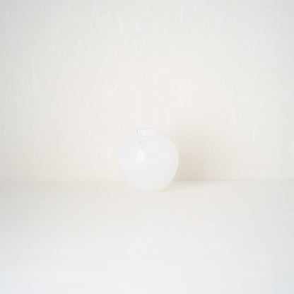 Small Hanji Glass Vase - White