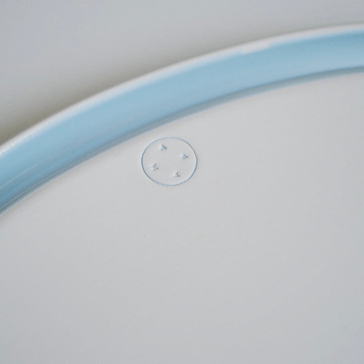 Oval Ring Plate - Sky/Yellow