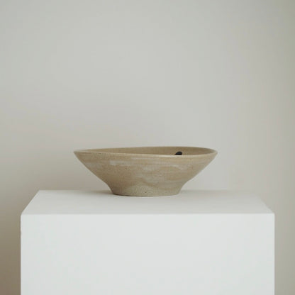 Shallow Bowl with Abstract Painting