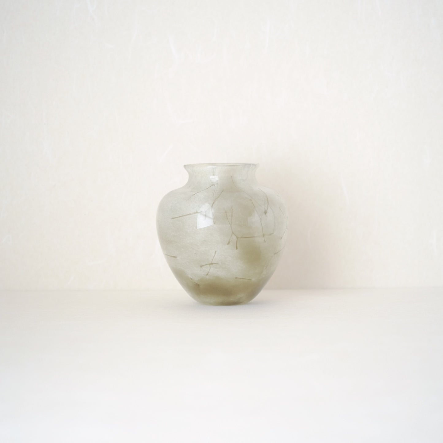 Medium Hanji Glass Vase - Smoke