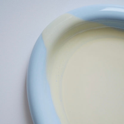 Oval Ring Plate - Sky/Yellow