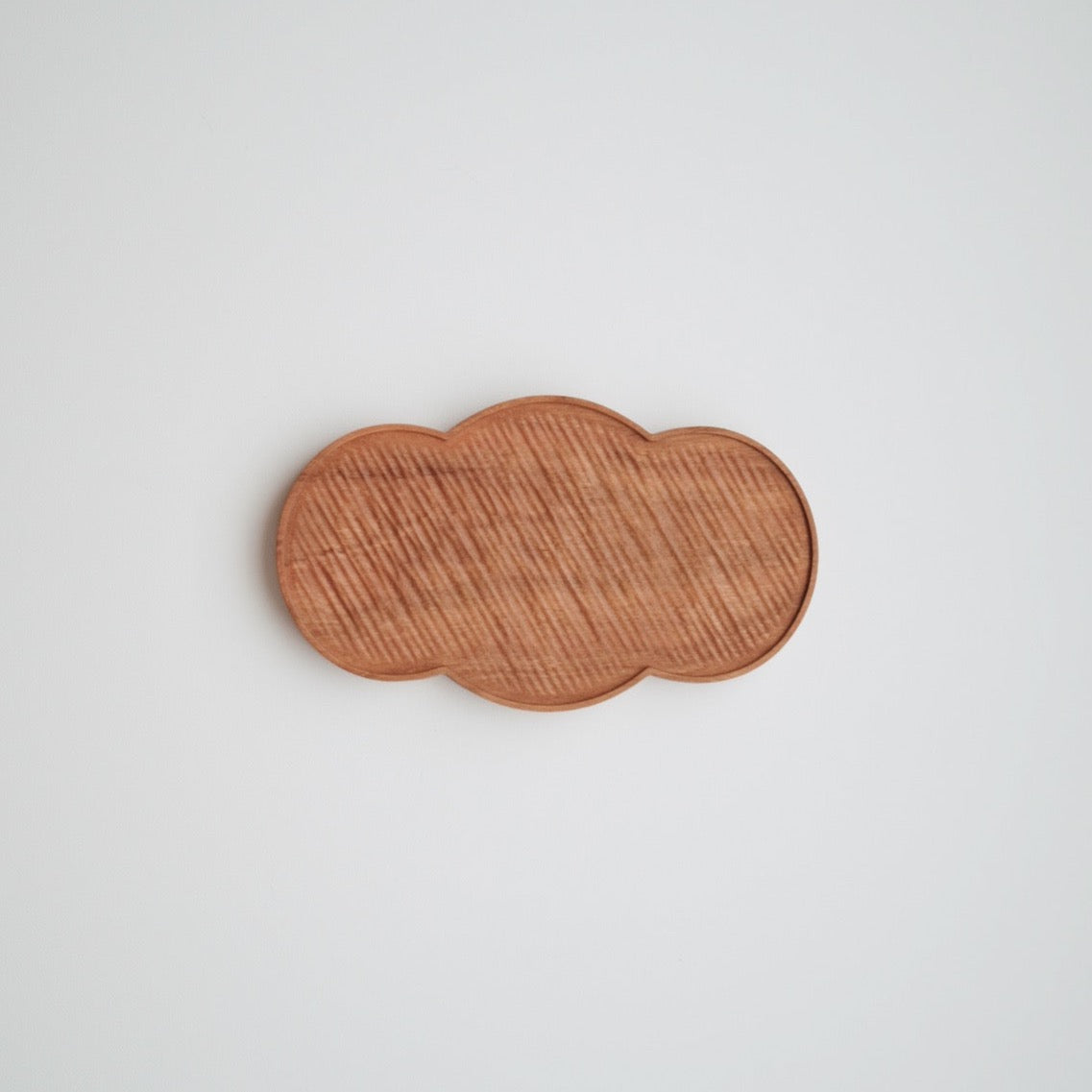 Cherry Wood Dessert Plate - Cloud