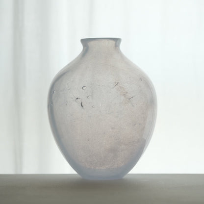 Large Hanji Glass Vase - White