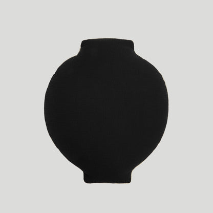 Moon Jar Throw Pillow - Black