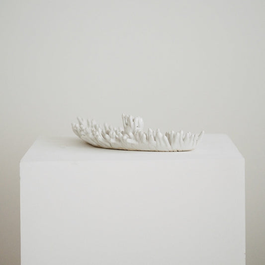 Mosaic Leaf Candle Holder