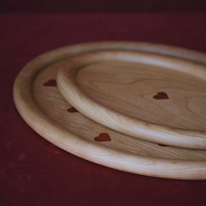 Cherry Wood Bold Tray - Small