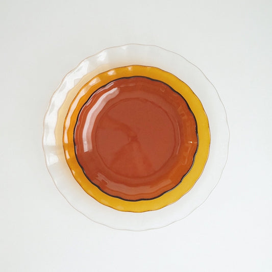 Glass Lotus Leaf Plate