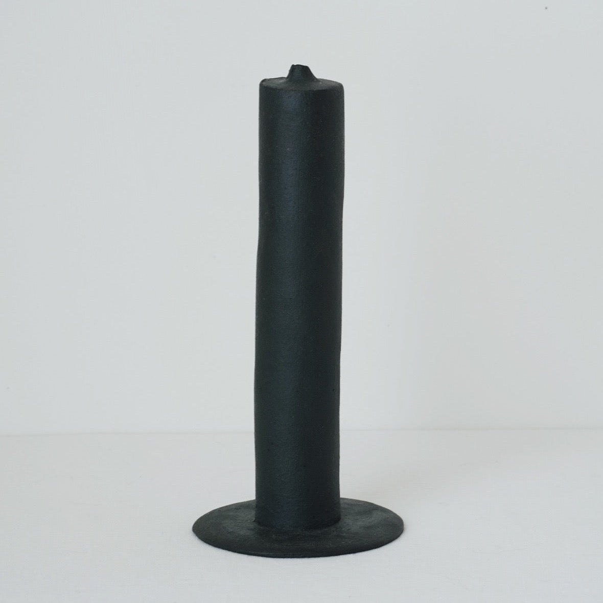 Black Ceramic Candle Shaped Vase