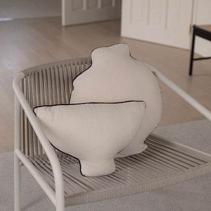 Moon Jar Throw Pillow - Off White