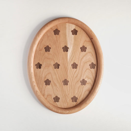 Cherry Wood Bold Tray - Large