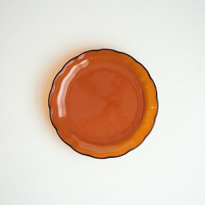 Glass Lotus Leaf Plate